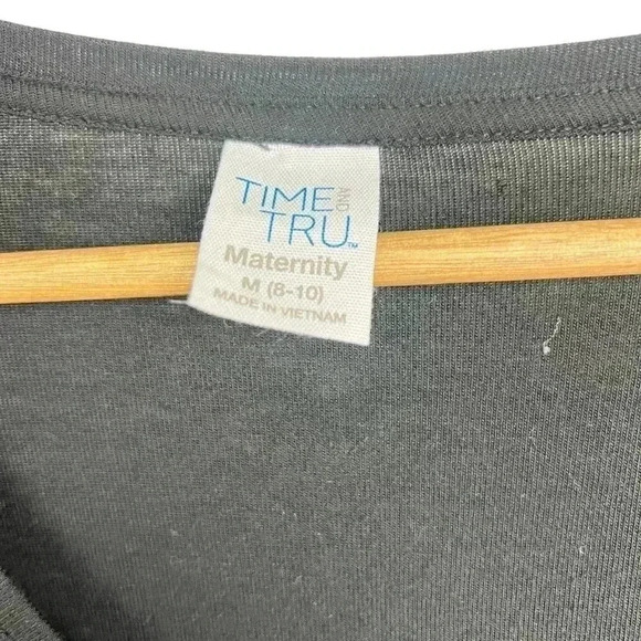 Time and Tru Maternity Black Long Sleeve | Size Medium - Picture 3 of 3